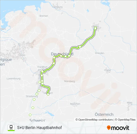 FLX10 Train Line Map
