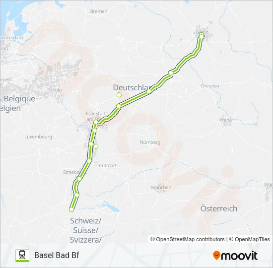 FLX10 Train Line Map