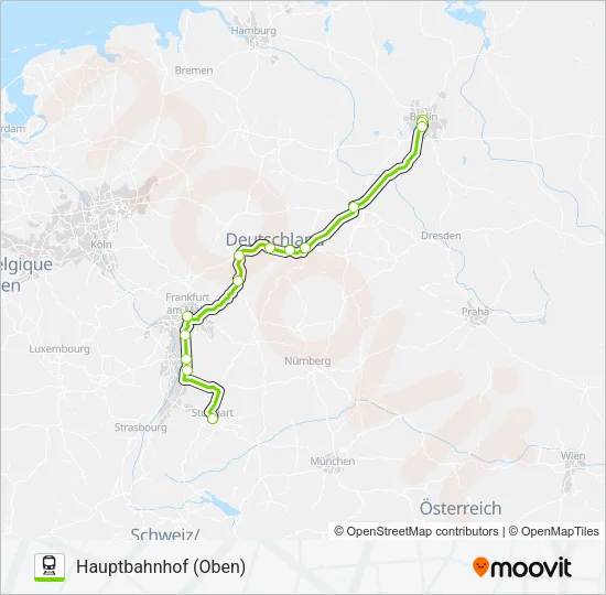 FLX10 Train Line Map