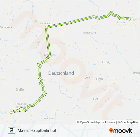 FLX11 Train Line Map