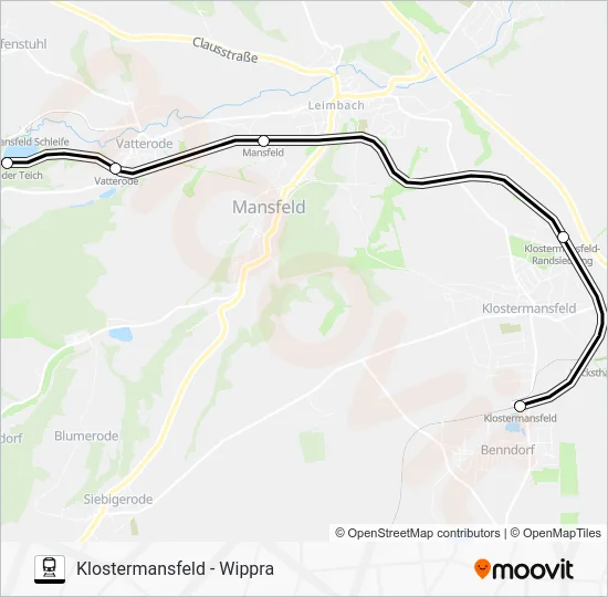 Поезд WIP: карта маршрута