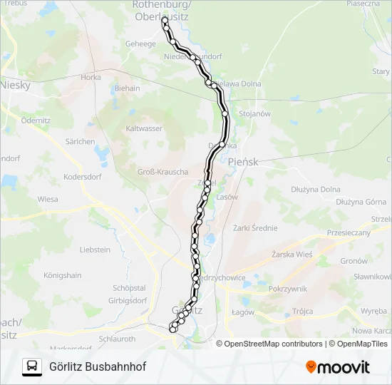 69 Bus Line Map