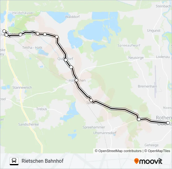 74 Bus Line Map