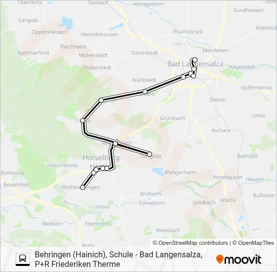 726 Bus Line Map