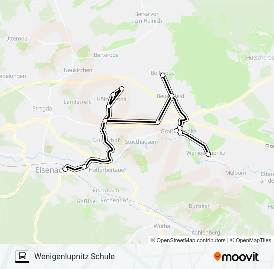 151 Bus Line Map