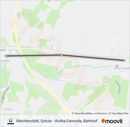 152 Bus Line Map