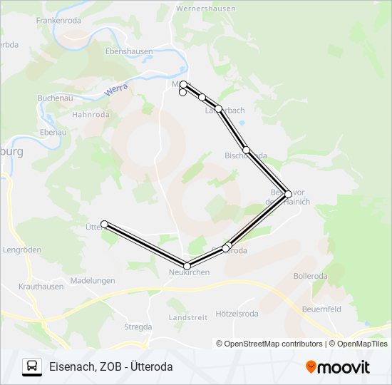 161 Route: Fahrpläne, Haltestellen & Karten - Ütteroda (Aktualisiert)