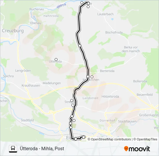 161 Bus Line Map