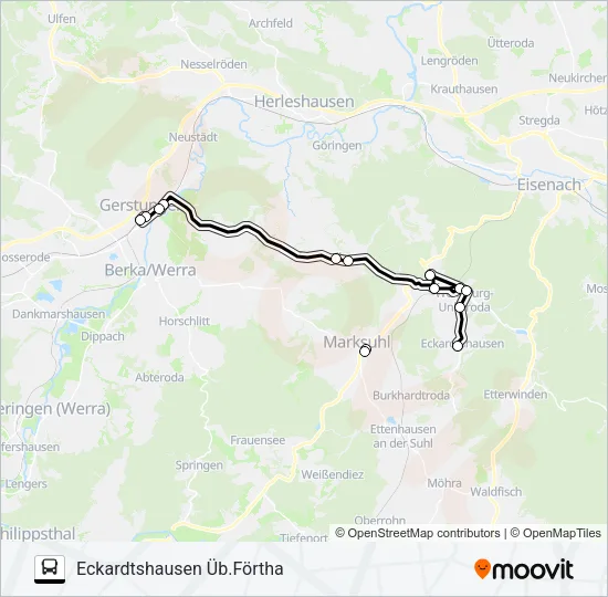 183 Bus Line Map