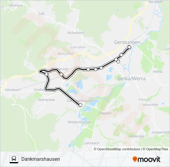 186 Bus Line Map