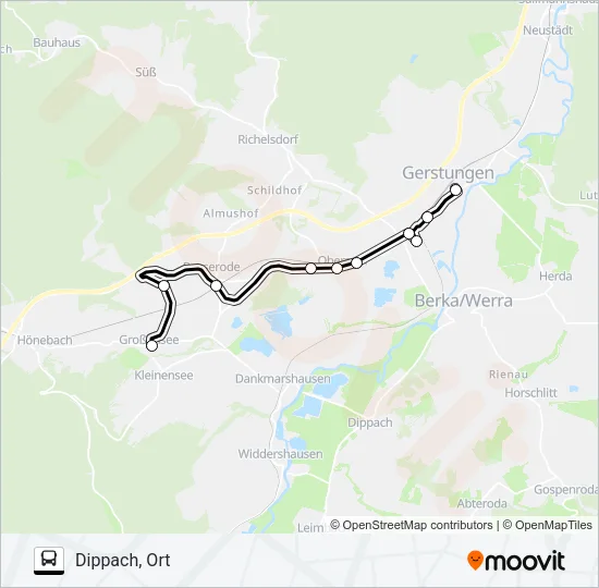 186 Bus Line Map