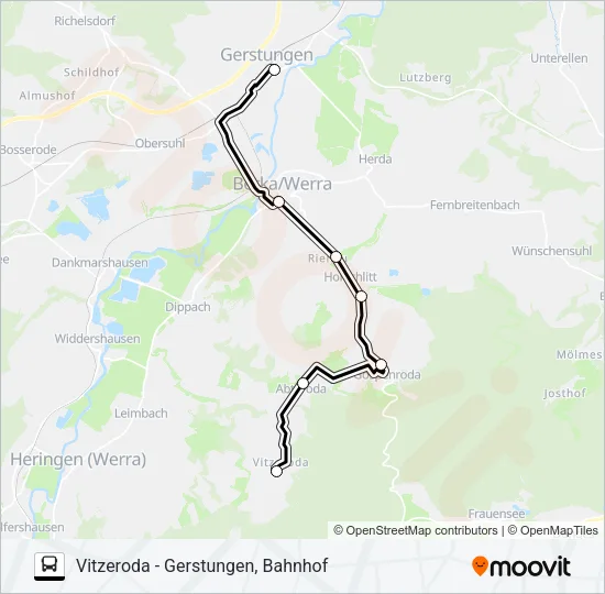 187 Bus Line Map