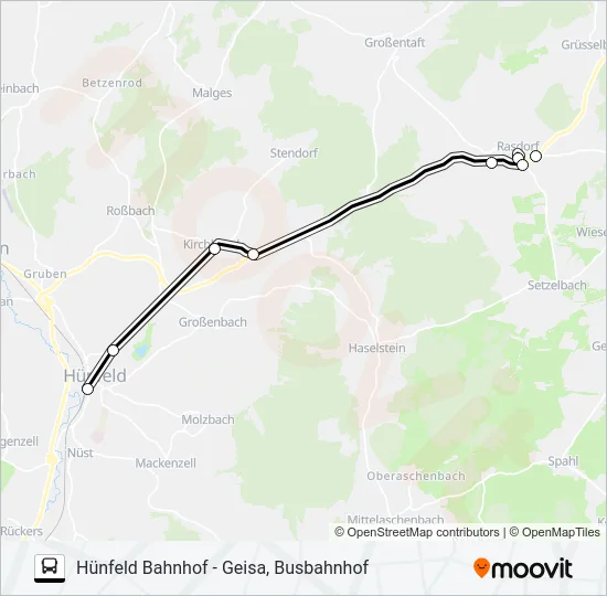 77 Bus Line Map