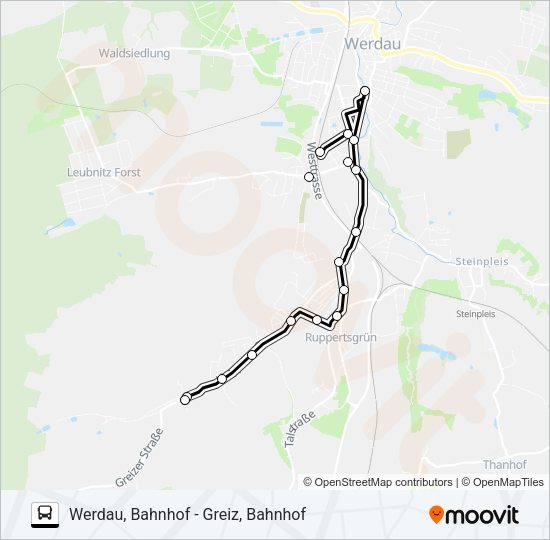 Buslinie 19 Karte