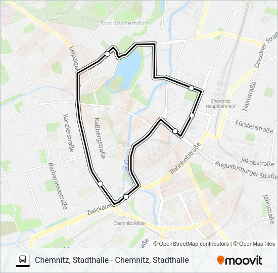 T3 Bus Line Map