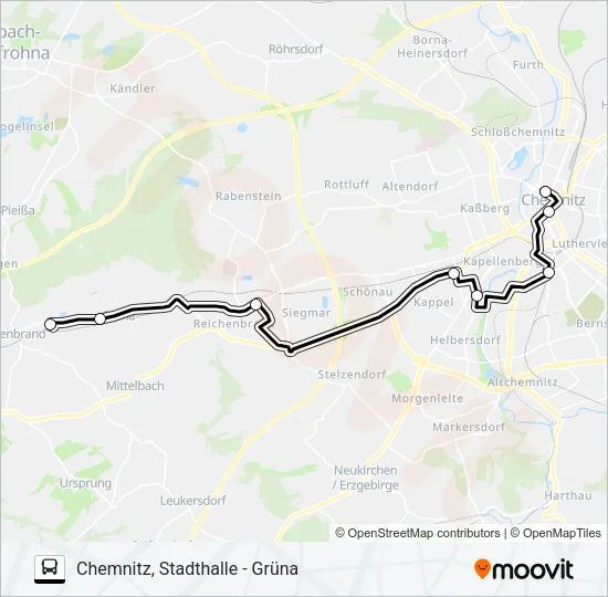 T4 Bus Line Map