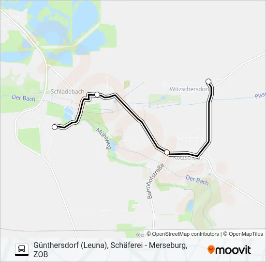 738 Bus Line Map