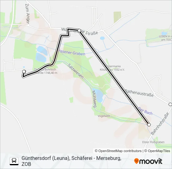 738 Bus Line Map