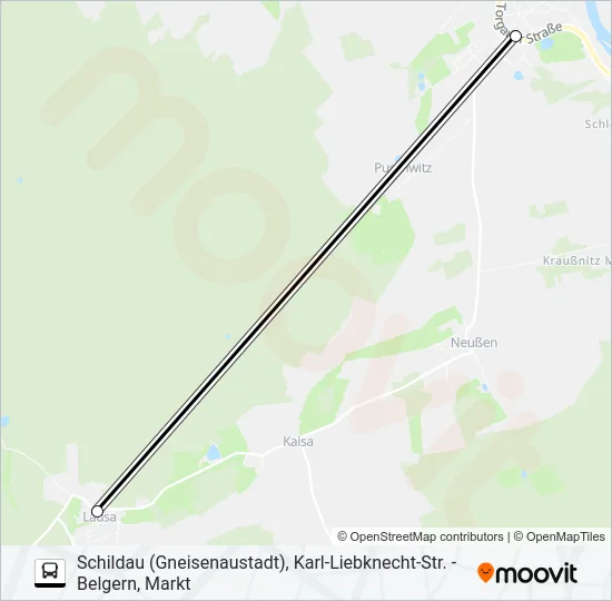 767 Bus Line Map