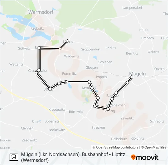 804 Bus Line Map