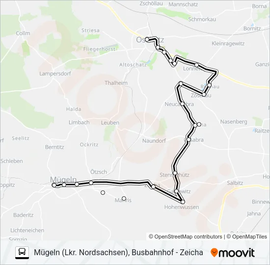 815 Bus Line Map