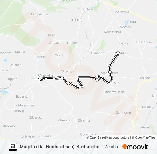 815 Bus Line Map