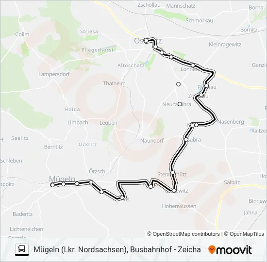 815 Bus Line Map