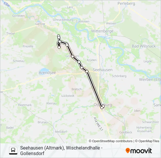 Автобус 953: карта маршрута