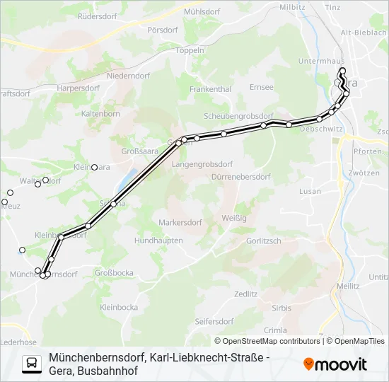 200 Bus Line Map