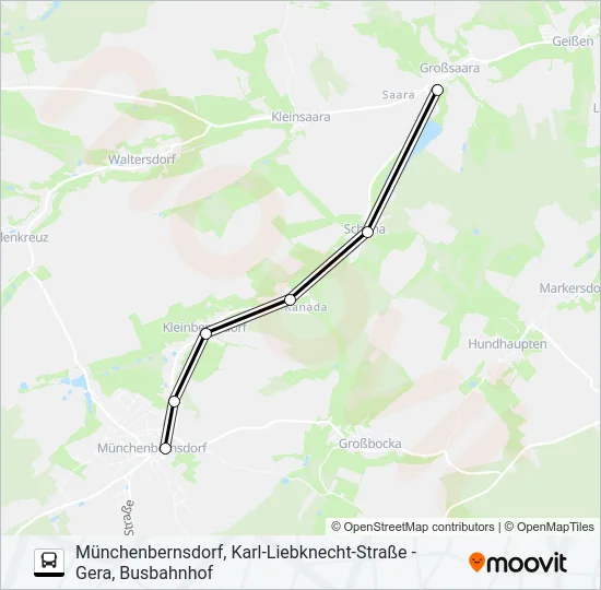 200 Bus Line Map