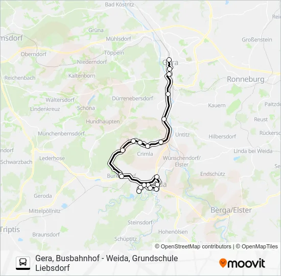 Автобус 220: карта маршрута