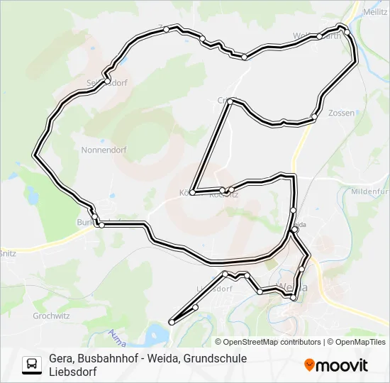Автобус 220: карта маршрута