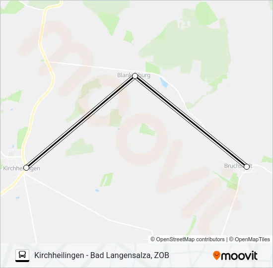 743 Bus Line Map