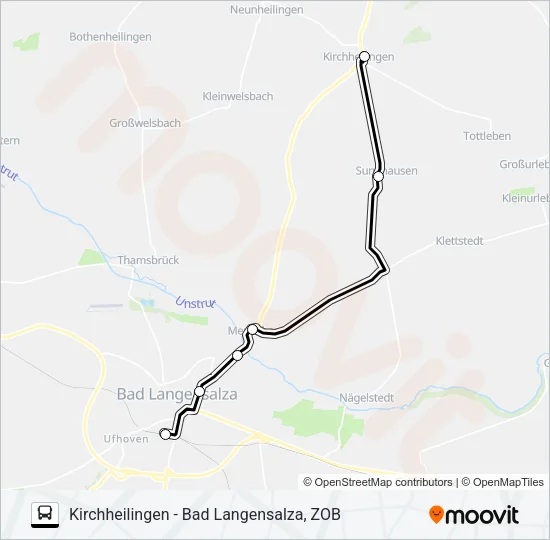 743 Bus Line Map