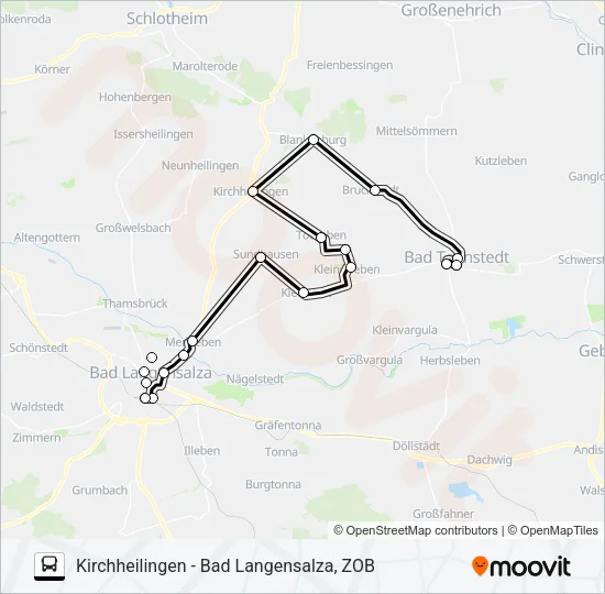 743 Bus Line Map