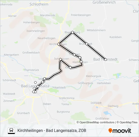 743 Bus Line Map