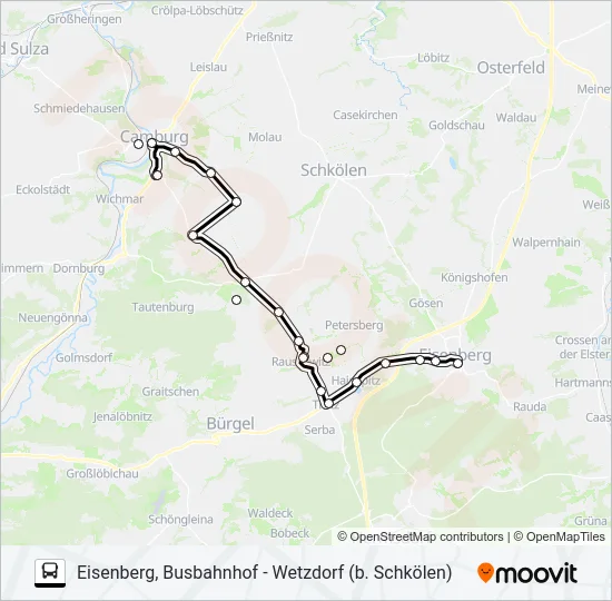 440 Bus Line Map