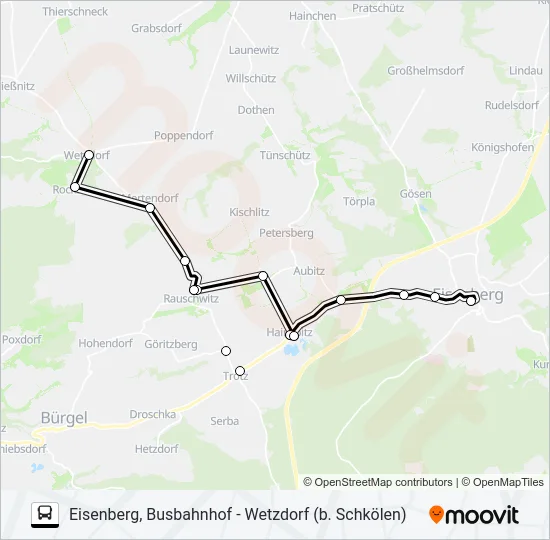 440 Bus Line Map