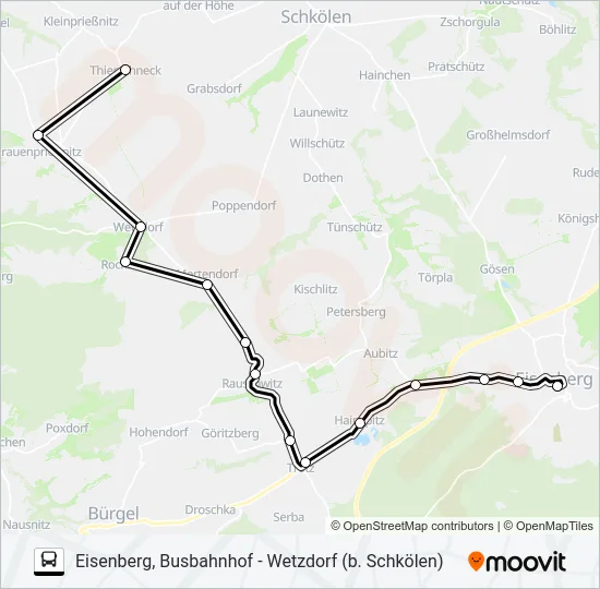 440 Bus Line Map
