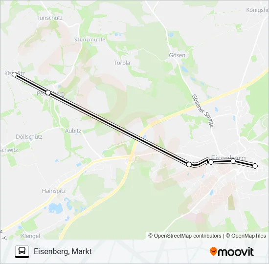 442 Bus Line Map