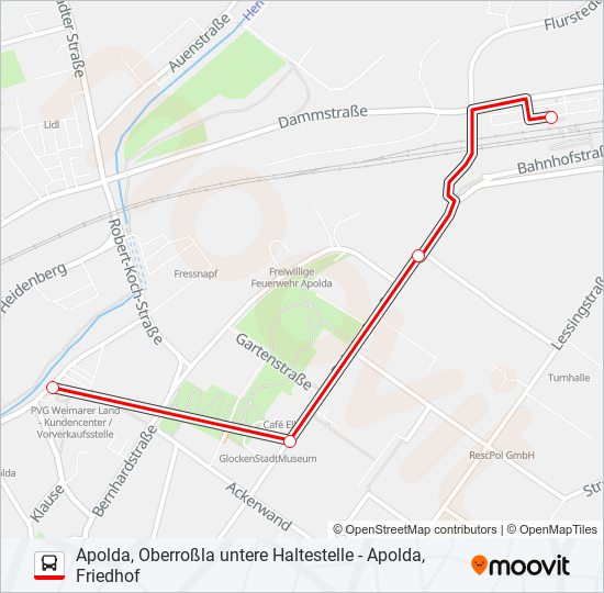 Автобус 2: карта маршрута