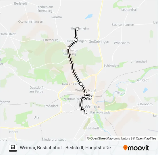 217 Bus Line Map