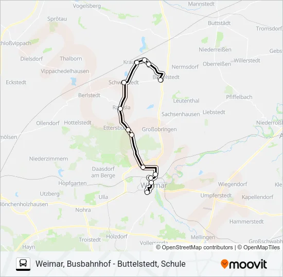 218 Bus Line Map