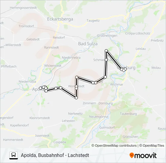 282 Bus Line Map
