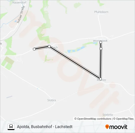 282 Bus Line Map