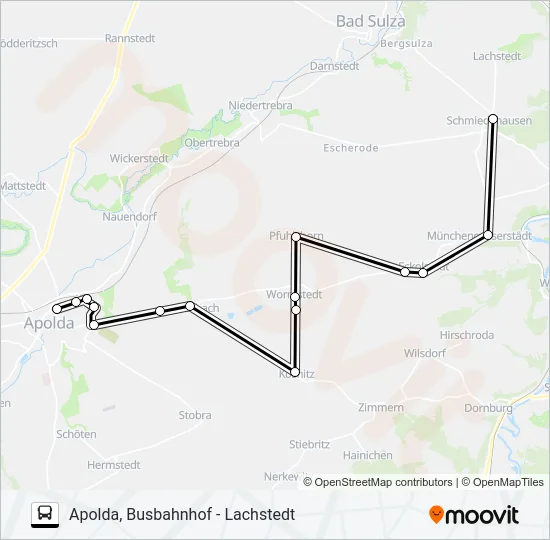 282 Bus Line Map