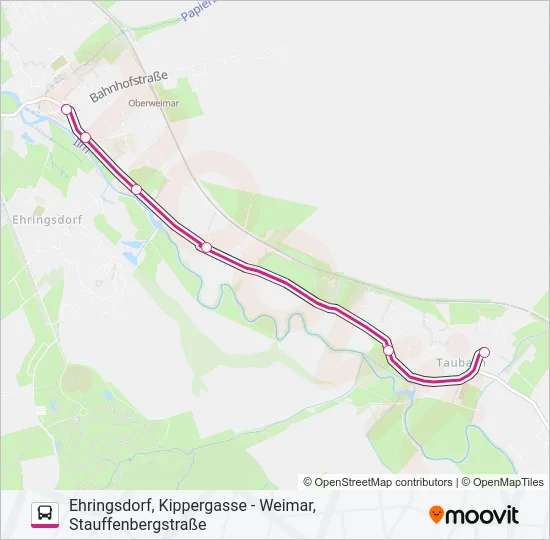 1 Bus Line Map