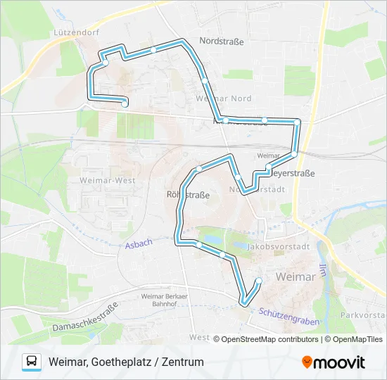 5 Bus Line Map