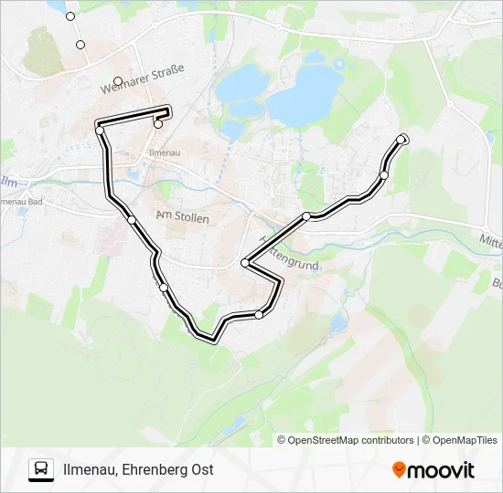 Автобус C: карта маршрута