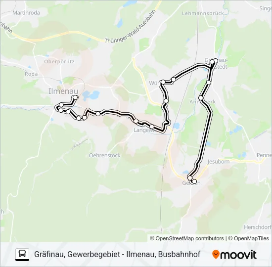 305 Bus Line Map